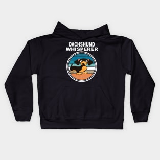 Dachshund Whisperer Vintage Kids Hoodie